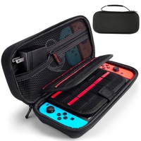 ZUSLAB Nintendo Switch / OLED / Lite Protective Carrying Hard Shell Pouch Case Storage Game Cartridge Bag - Black