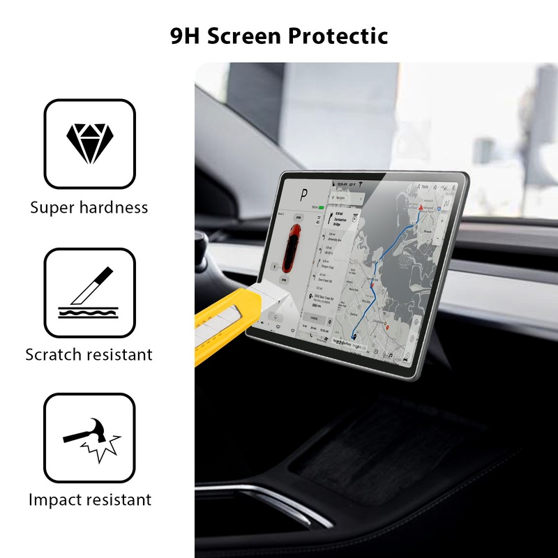Buy ZUSLAB Tesla Model 3 / Y Tempered Glass Screen Protector Car