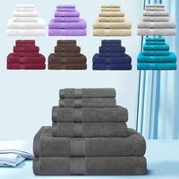 LINENOVA 6 Pieces 650 GSM 100% Cotton Bathroom Towels Sets Bath Towels Hand Towels Face Towels