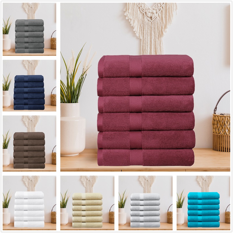 Buy 6 Pieces Luxury Soft Hotel Quality Bathroom Towels Gym Sport