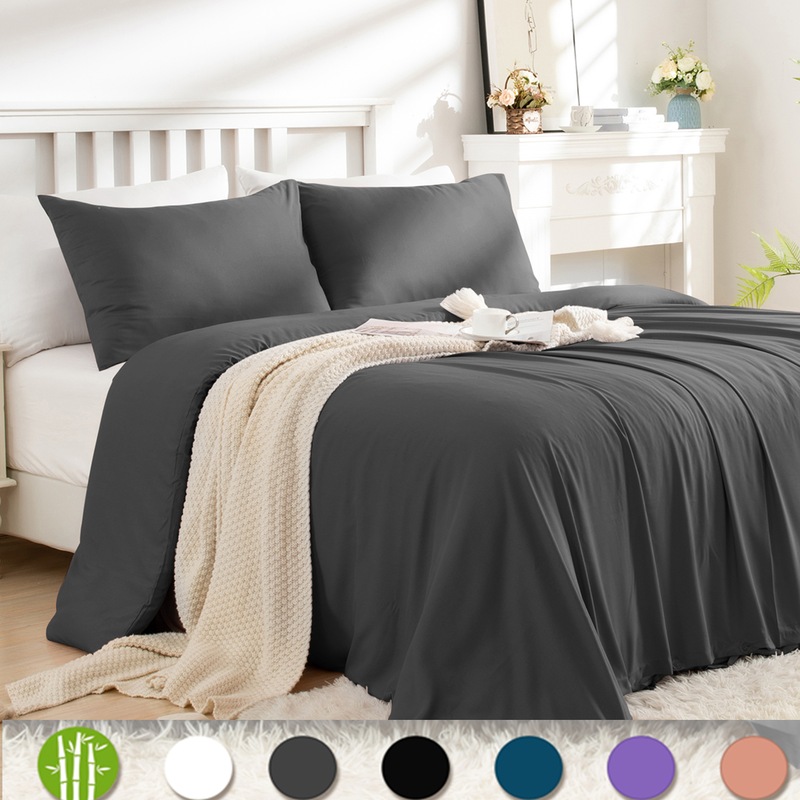 Buy LINENOVA Bamboo Blend Quilt Cover Set 2000TC Ultra Soft Comfort