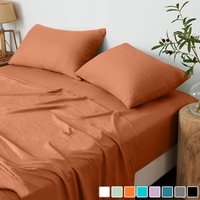 LINENOVA 2200TC Vintage Washed Sheet Sets Ultra Soft Comfort For All Seasons
