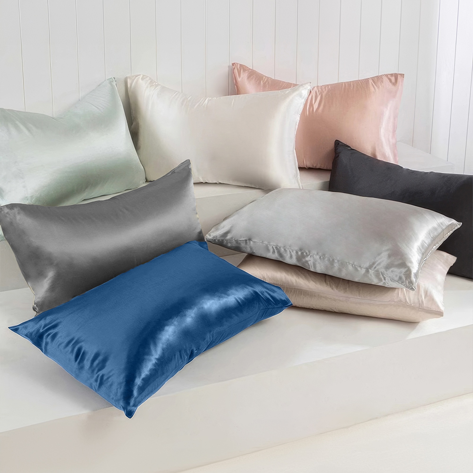LINENOVA 100% Mulberry Silk Double-sided Pillowcases Luxury 22 Momme Pillow Cases