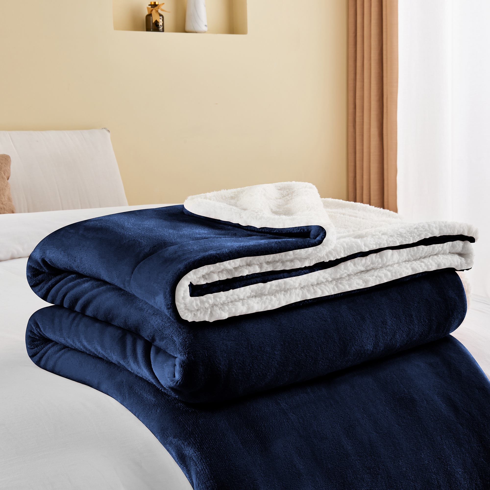 Fleece Throw King Size Thick Sherpa Blanket Sherpa Fleece Blanket