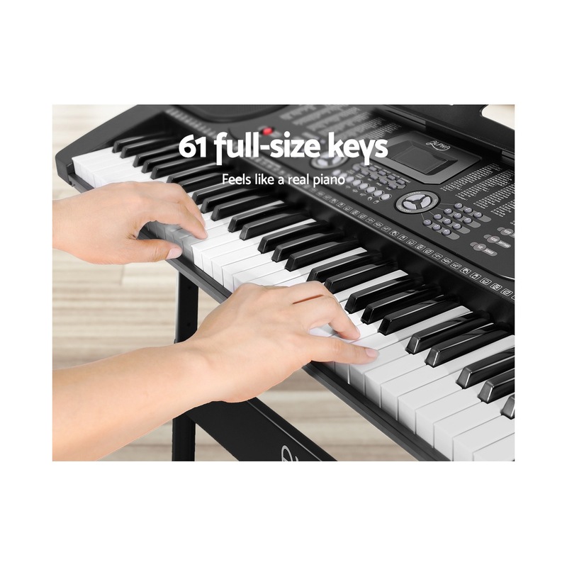 Buy Elite 61 Keys Electronic Piano Keyboard Music LED Electric Holder