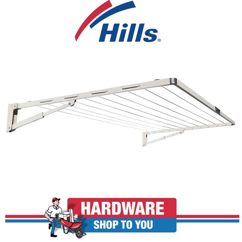 Buy Hills Folding Frame Clothesline Everyday Single 21m 10 line Fold Down Clothes Line MyDeal
