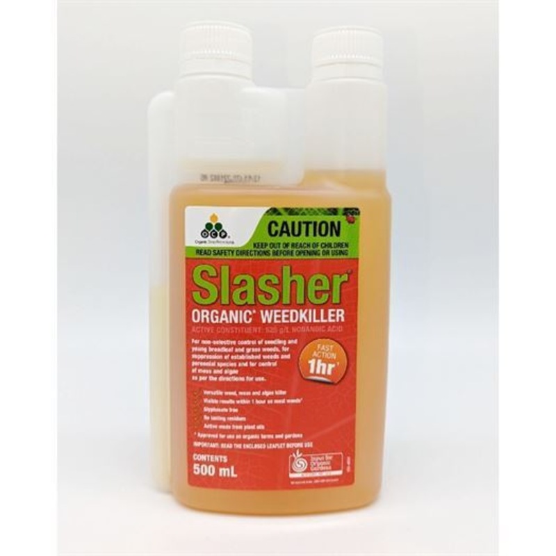 Buy Slasher Organic Weed Killer 500ml Concentrate Glyphosate Free MyDeal