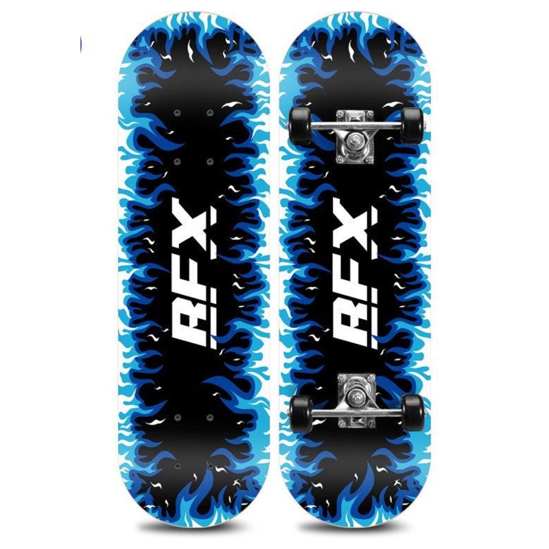 Buy 28'' 70CM Blue Fire NEW Sealed Kids Skateboard Light Up Wheels MyDeal