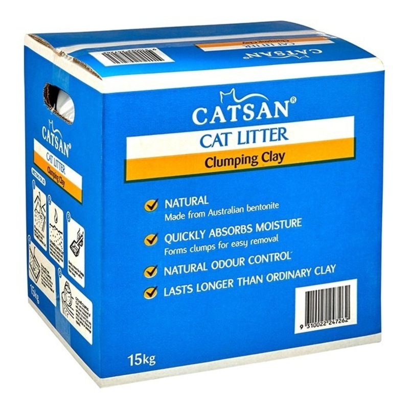 Buy Catsan Ultra Clumping Australian Bentonite Cat Litter 15kg MyDeal