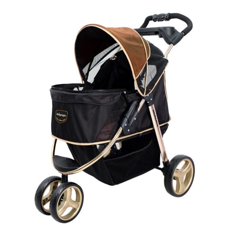 Buy Ibiyaya "Monarch" Premium Pet Jogger Stroller Luxury Gold MyDeal