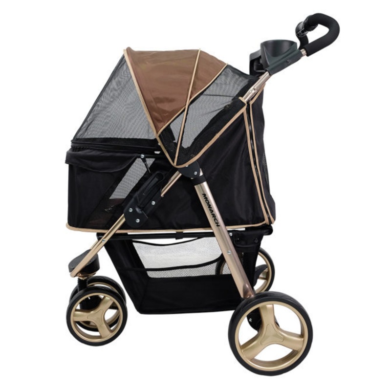 Buy Ibiyaya "Monarch" Premium Pet Jogger Stroller Luxury Gold MyDeal