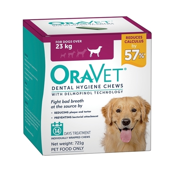 Oravet chews clearance