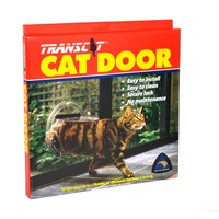Transcat Clear Cat Door Small 4-Way Locking Door - 180mm Flap Width