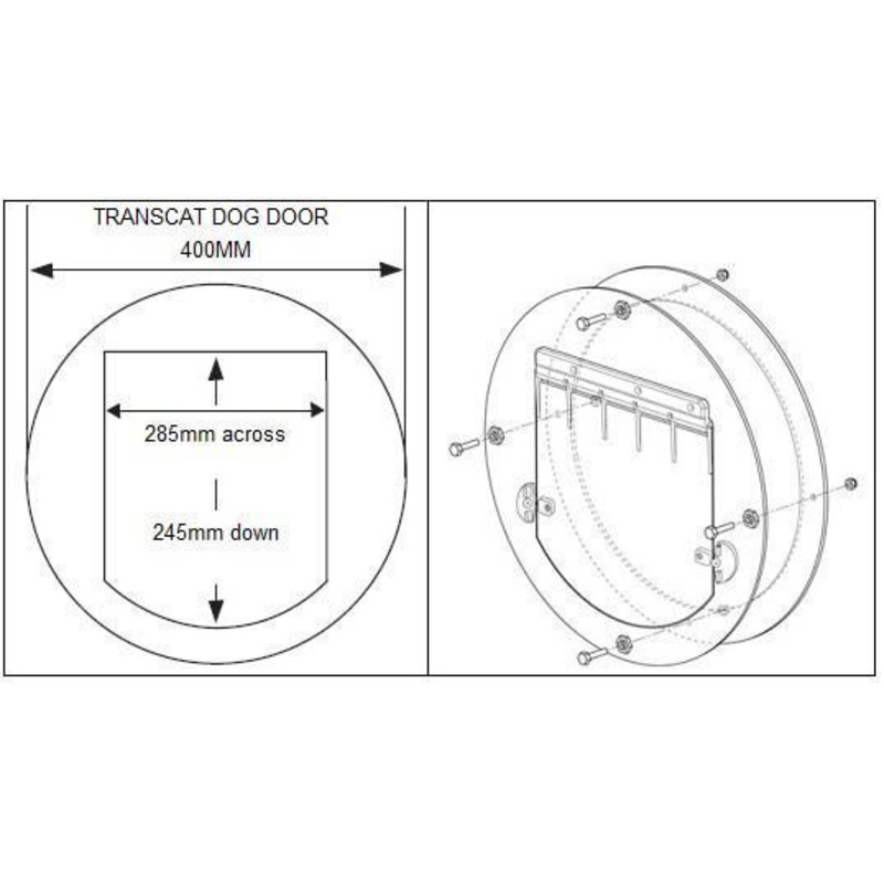 Buy Transcat Large Pet Door for Cats & SmallMed Dogs For