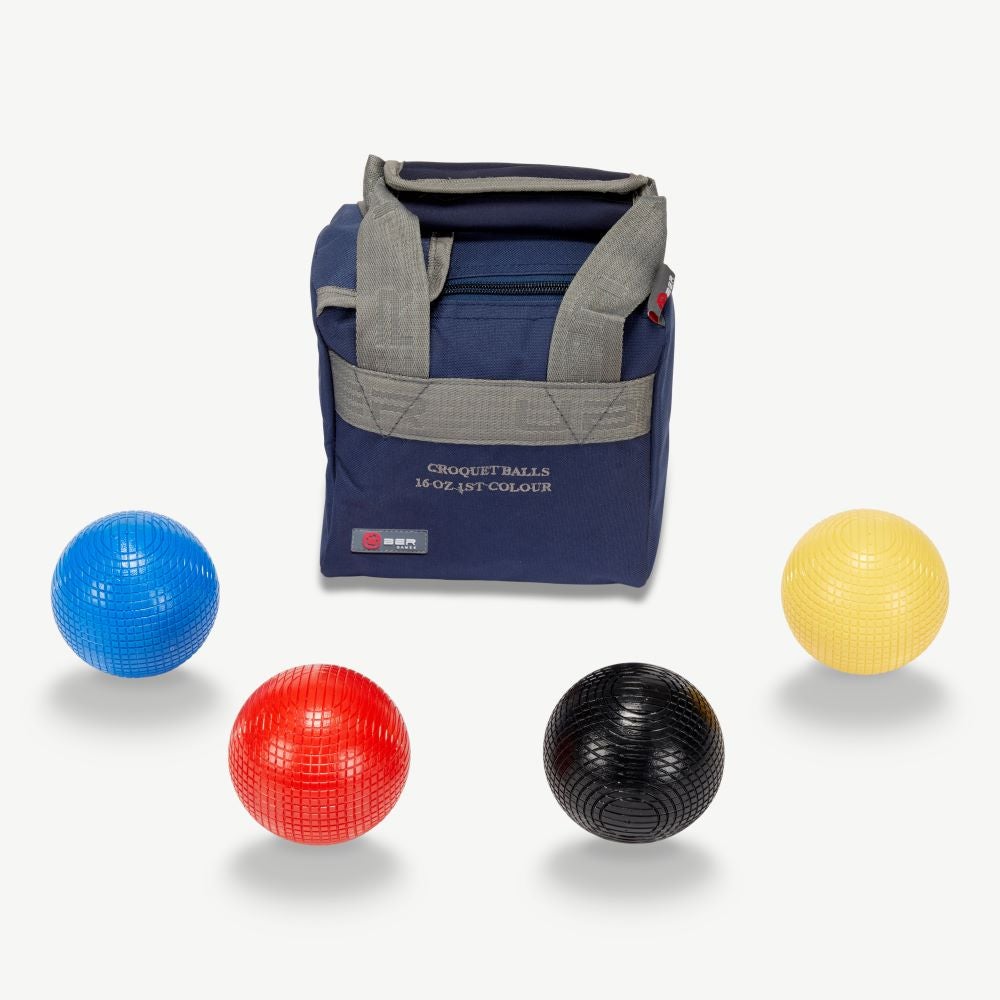 16oz Composite Croquet Balls - Primary Colours