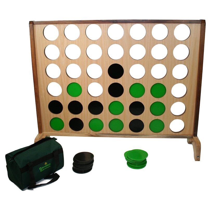 Buy Hardwood Big 4 - Supersized Wooden Giant Connect Four Game - MyDeal