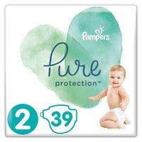 Pampers Pure Protection - Size 2 4kg-8kg. 39 Nappies. - Clearance