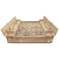 Strongbox 2 Square Small Sandpit with Folding Lid