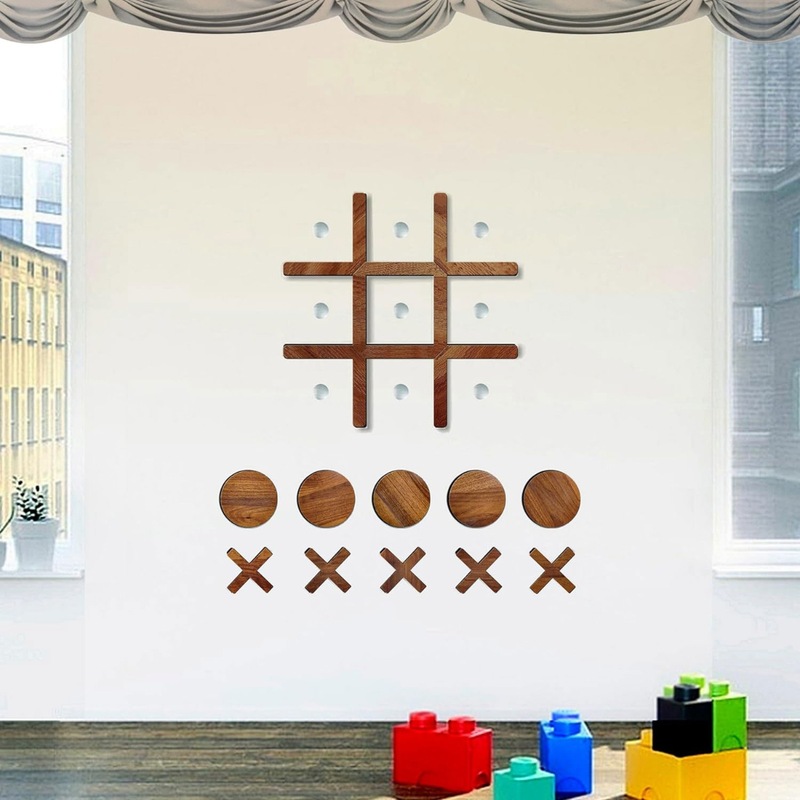 Buy TicTacToe Wall Game Wood Texture MyDeal