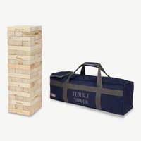 Tumble Tower Pine - Oversized Jenga Style Game for All Ages. 68cm - 120cm+.