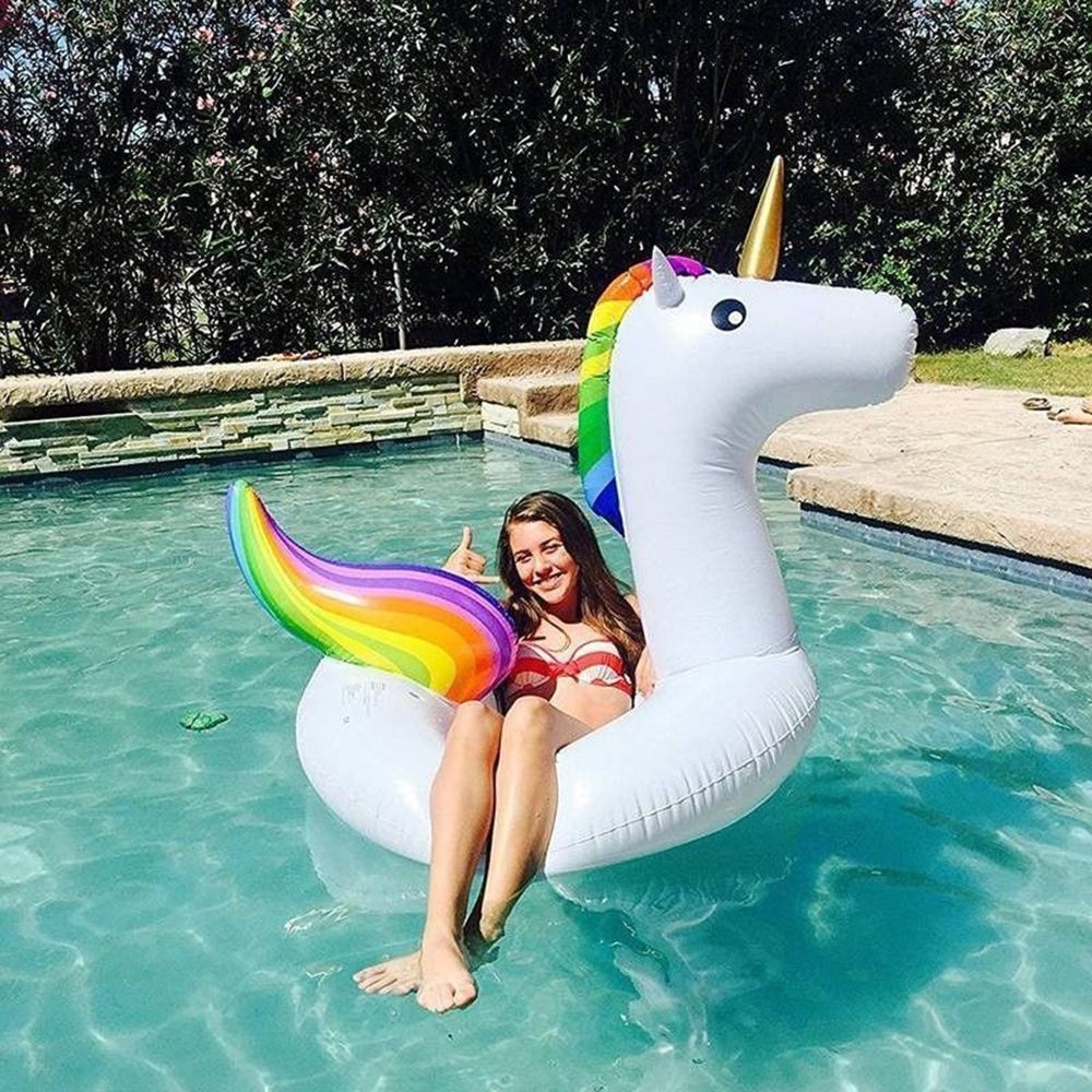 Unicorn Rider Pool Float