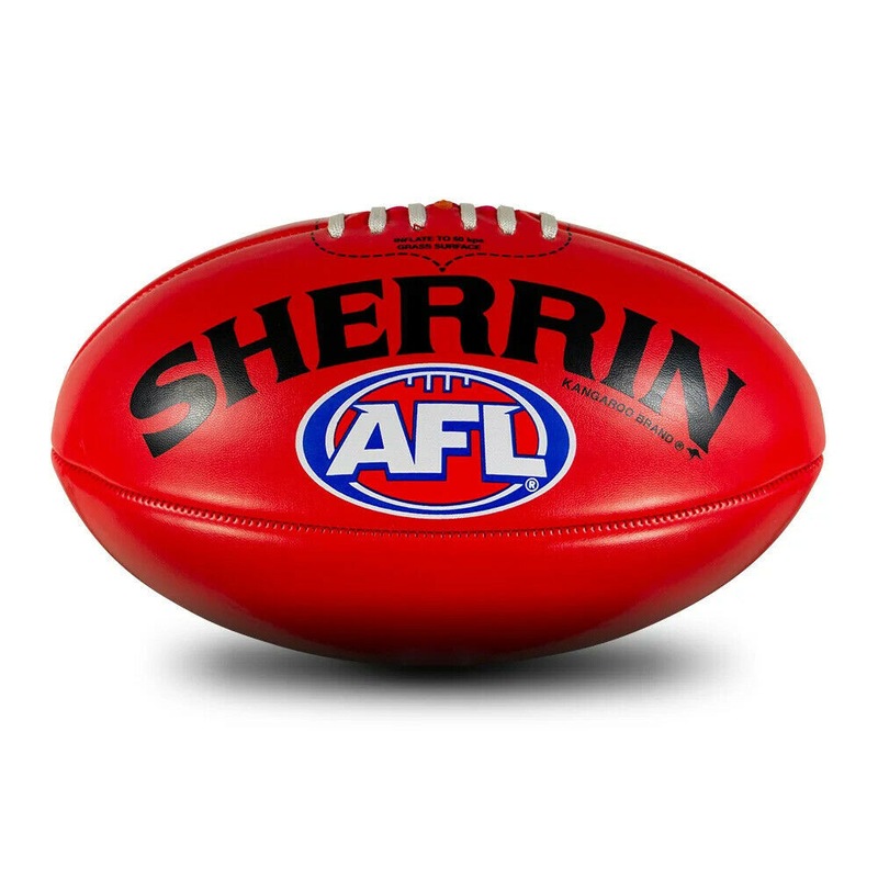 Buy Sherrin AFL PVC Football Size 5 - Red With AFL Logo - MyDeal