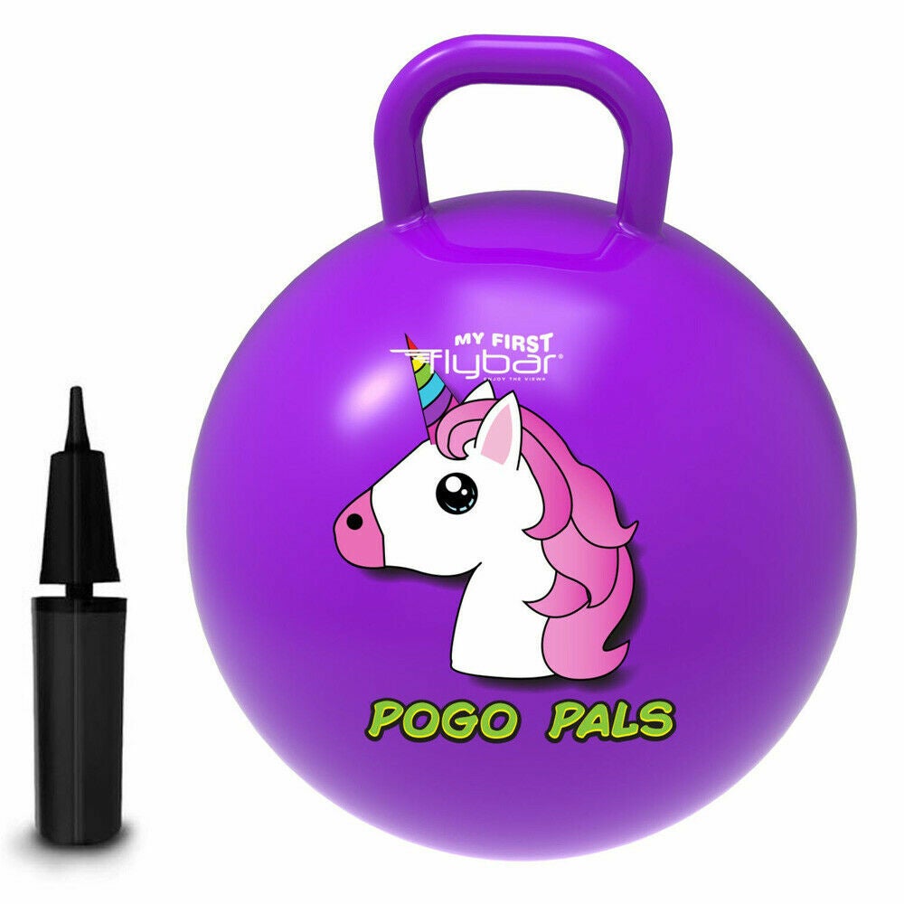 FLYBAR Kids Pogo Pals Ball Hopper Unicorn Edition - Size Medium