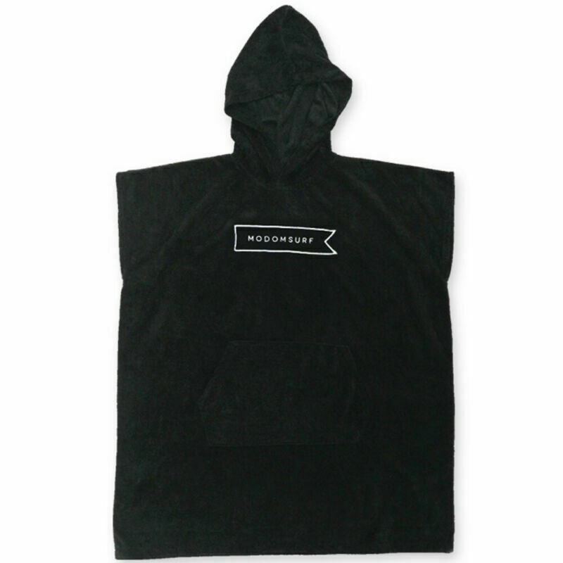 Buy Modom Surf Youth Surfing Hooded Poncho Black MyDeal