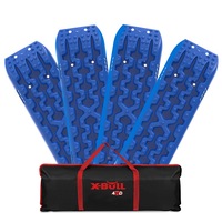 X-BULL 2 Pairs recovery tracks / Sand tracks / Off Road 4WD 4x4 Car 4pcs Gen 3.0 - Blue