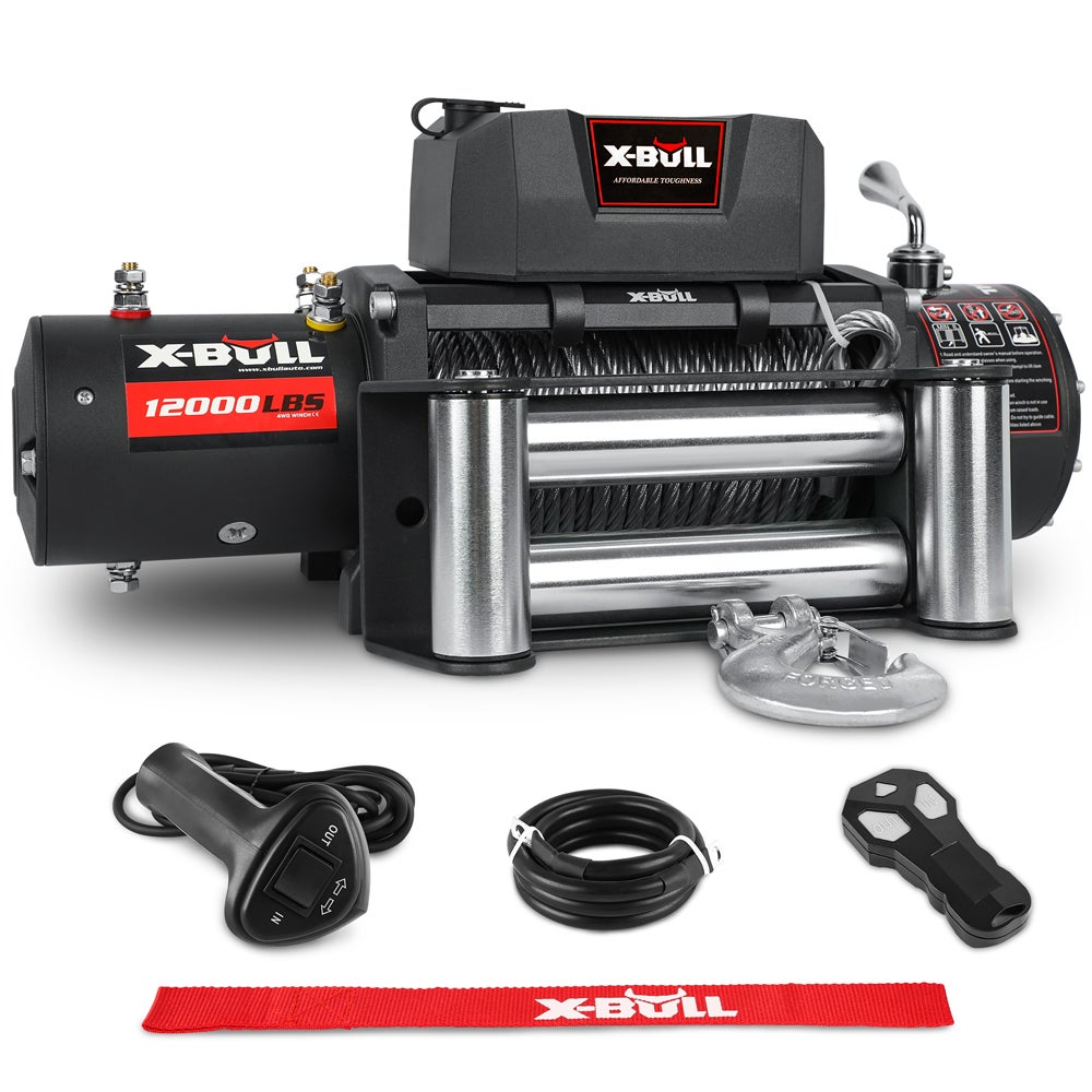 X-BULL Electric Winch 12000lbs / 5454kgs 12V Wireless Steel Cable 4WD boat
