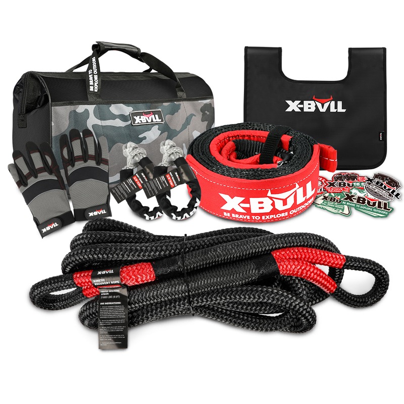 Buy XBULL Recovery Kit 4X4 4WD Rope Snatch Strap Winch Damper