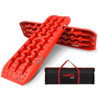 X-BULL Recovery tracks Sand tracks 2pcs 10T Sand / Snow / Mud 4WD Gen 3.0 - Red