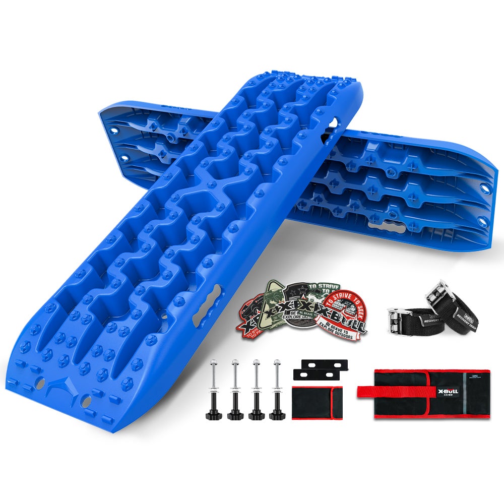X-BULL Recovery tracks Sand tracks KIT Carry bag mounting pin Sand/Snow/Mud 10T 4WD BLUE Gen3.0