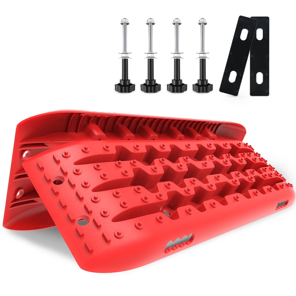 X-BULL Recovery tracks 10T Sand Trucks Offroad With 4PCS Mounting Pins 4WD Gen 2.0 red