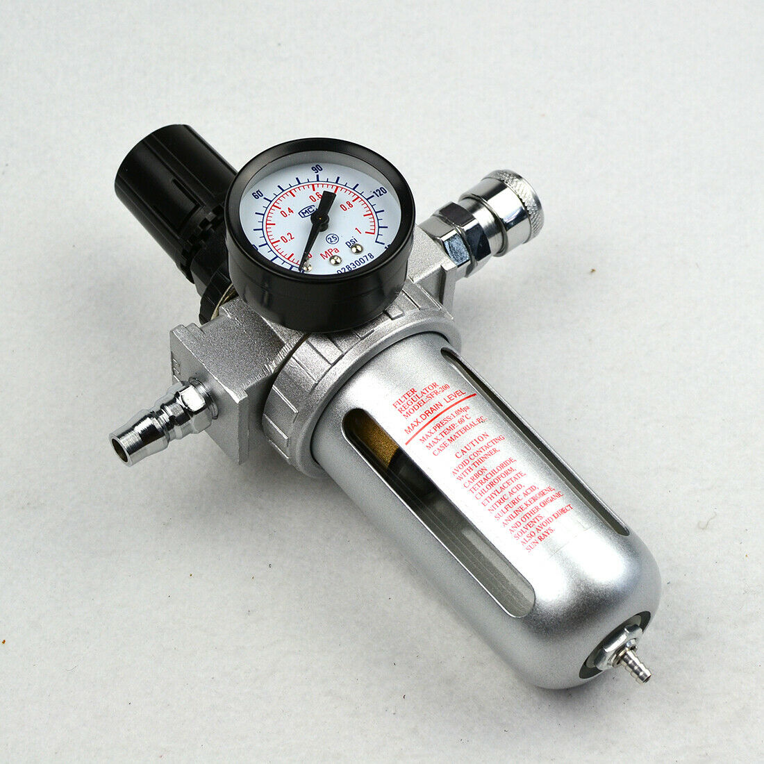 X BULLAir Compressor Oil Moisture Water Filter Regulator Separator Mount fitting 