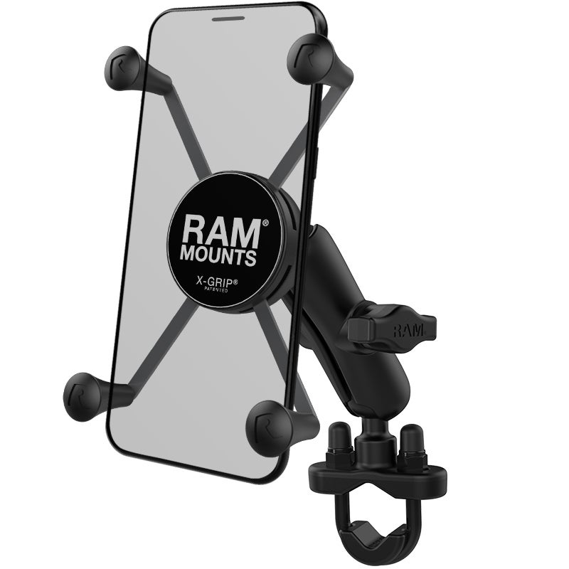RAM-B-149Z-UN10U :: RAM X-Grip Large Phone Mount With Handlebar U-Bolt Base