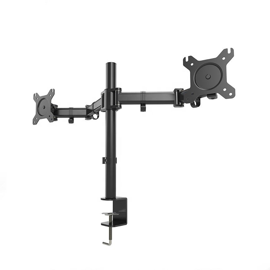 Dual Monitor Mount Stand Holder Arm Desk to 27" 8kg Each Vision Mounts VM-D29 HD LED Screen
