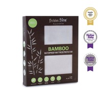 Bubba Blue Bamboo White Cradle Waterproof Mattress Protector