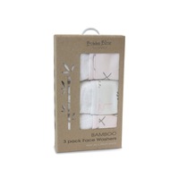 Bubba Blue Face Washers 3pk- Pink Bloom