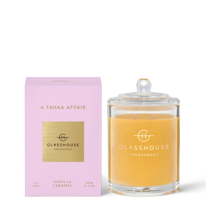 Buy Glasshouse Candle A Tahaa Affair Vanilla Caramel MyDeal