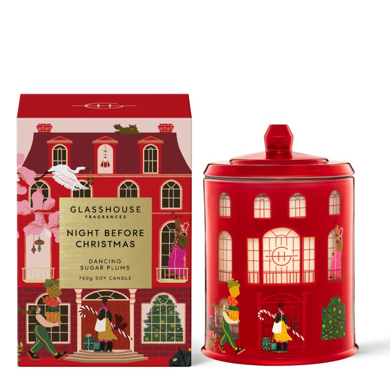 Buy Glasshouse Candle Night Before Christmas MyDeal