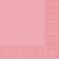Lunch Napkins 2 Ply 33cm x 33cm Pink 20 Pack