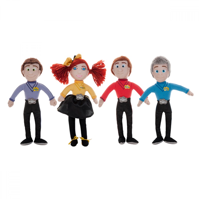 The Wiggles Mini Plush Toys Emma Lachy Anthony Simon 20cm 4 Pack - MyDeal