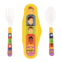 The Wiggles We're All Fruit Salad 2pc Travel Cutlery Set
