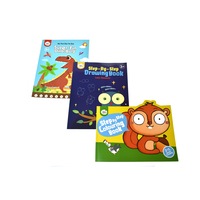 JarMelo - BULK 3 DOT-TO-DOT DINOSAURS/COLOURING/DRAWING BOOKS