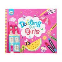 JarMelo Doodling Book for Girls - Creative Activity, Non-Toxic, Safe for Kids