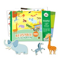 JarMelo - REUSABLE STICKER PAD SET - ANIMAL WORLD
