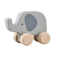Kaper Kidz - CALM & BREEZY WOODEN ELEPHANT TOY CAR