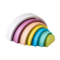 Kaper Kidz - CALM & BREEZY WOODEN STACKING RAINBOW VINTAGE
