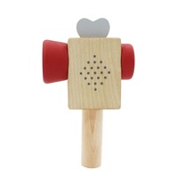 Kaper Kidz Calm & Breezy Wooden Video Recorder Prism - Red - Pretend Play Camera Toy